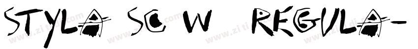 Styla SC W05 Regula字体转换 Styla SC W05 Regula字体转换